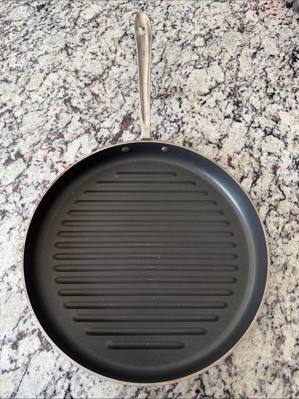 All-Clad Stainless Steel Nonstick Grill Pan 12”